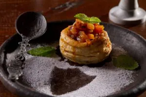 cestinha de massa folhada com frutas secas Cassio (Foto Ivam Grambek)